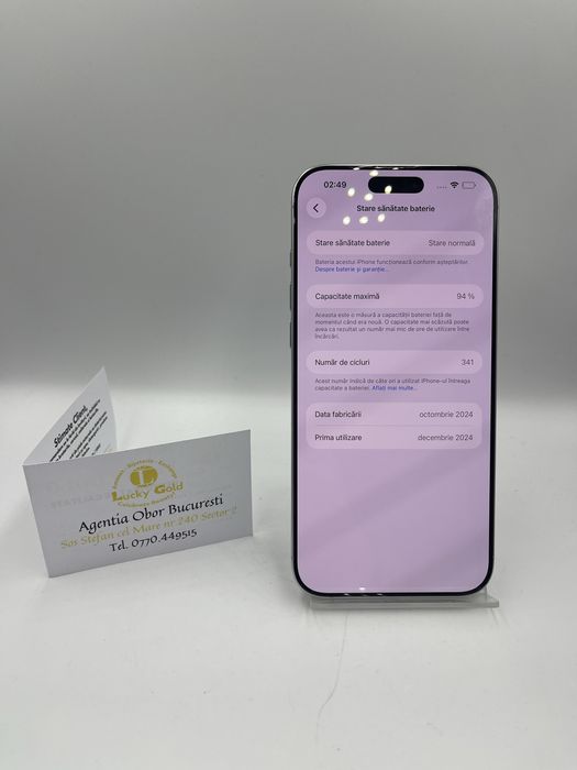 Iphone 16 Pro Max 256Gb / 94% Bat / FACTURA/GARANTIE #54674