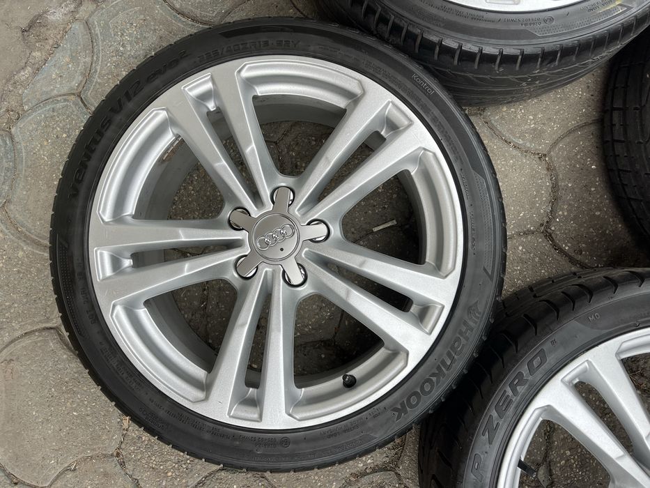 Jante aliaj 5x112mm, anvelope vara 225/40 R18 Audi A3, Vw, Seat, Skoda