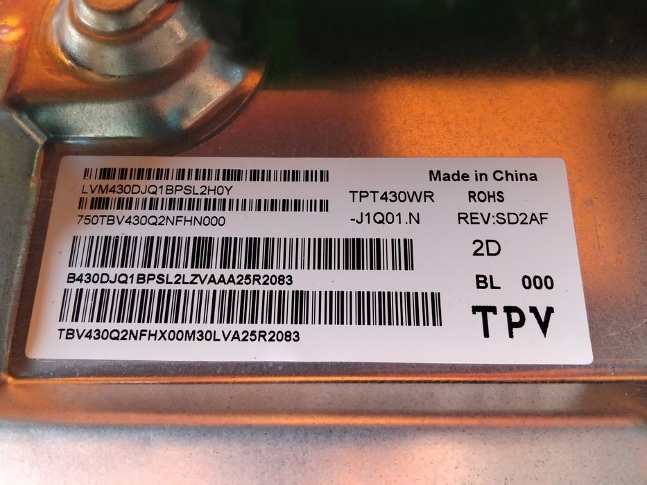 4к 43инча оригинален телевизор Philips 43pus7607/12 за смяна на екран