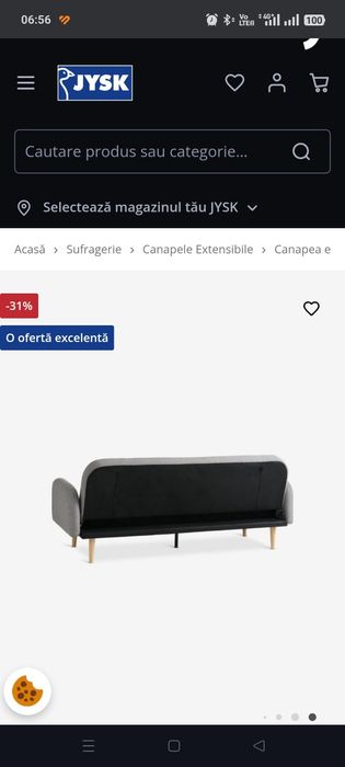 Vând canapea extensibila model jisk