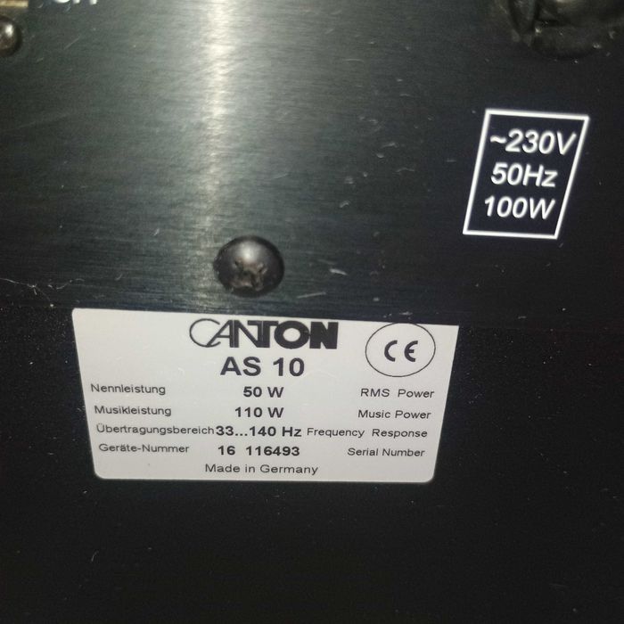 Активен субуфер Canton AS 10