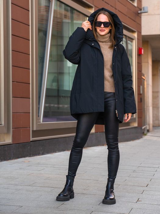 Пуховик зимний оверсайз