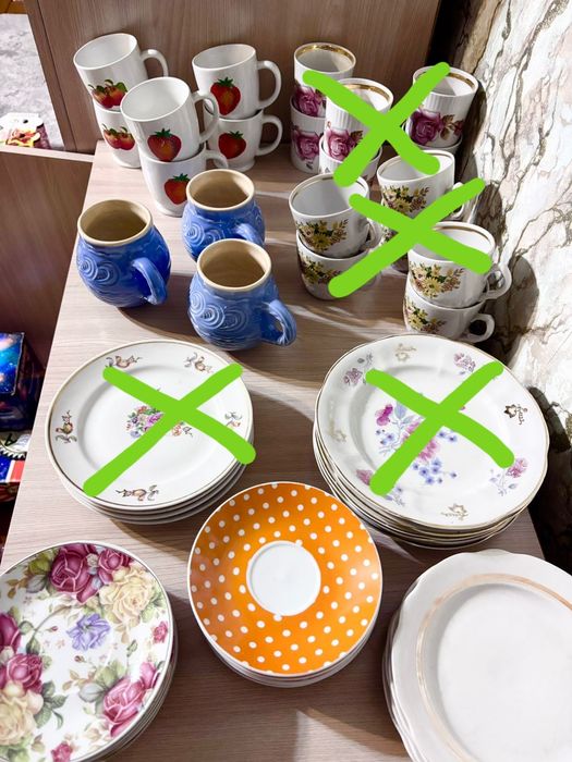 Сервизы бокалы тарелки