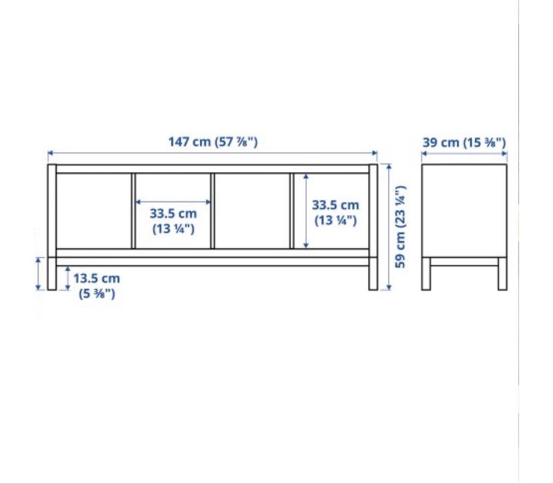 Етажерка с носеща рамка Kallax-Ikea