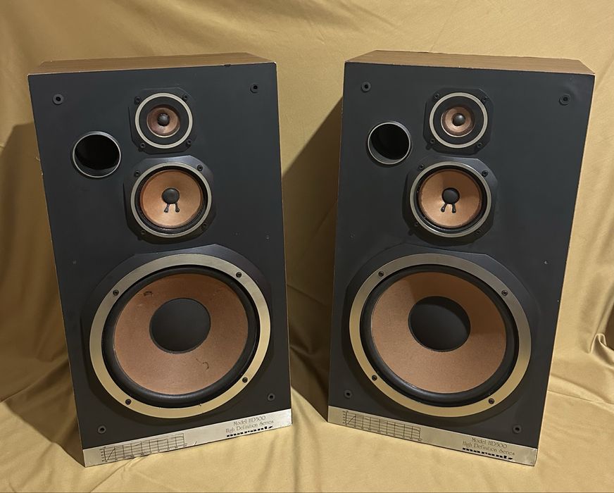 Raritate! Boxe Vintage Marantz HD 500 – Pentru restaurare / Proiect DIY (Bași și medii OK)!