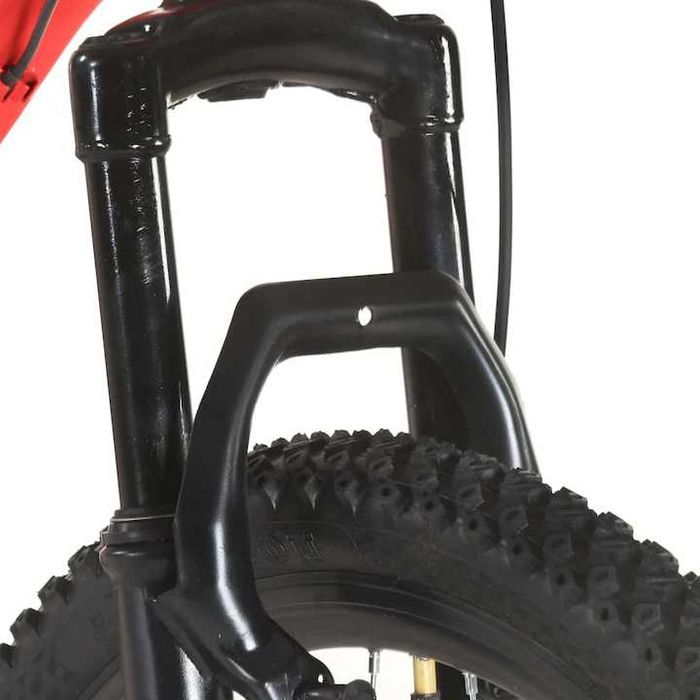 Bicicleta VidaXl Mountain Bike Adulti Copii Unisex Montana DHS Decathlon Electrica Shimano Rosie Rosu Drumetii