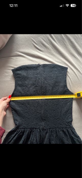 Rochie Zara neagră din bumbac, stare foarte bună
