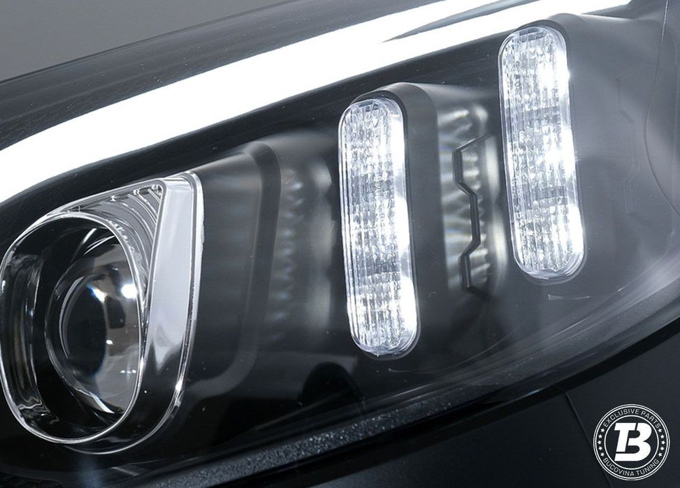 Faruri LED compatibile cu Mercedes C Class W205 Black Design