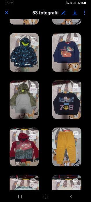 Lot haine baietel 98-104