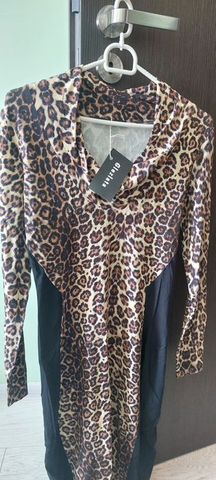 Рокля с животински принт