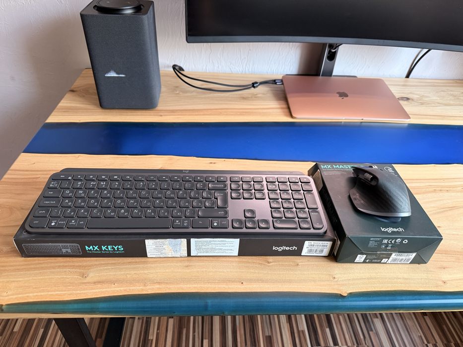 Клавиатура Logitech MX Keys + мышь mx master 3