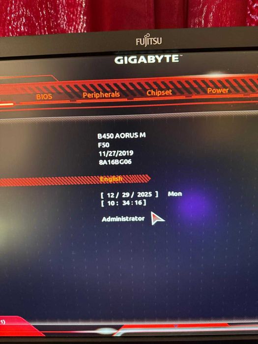 Kit AM4 placa de baza Gigabyte B450 AORUS M + cpu AMD Ryzen 5 1600