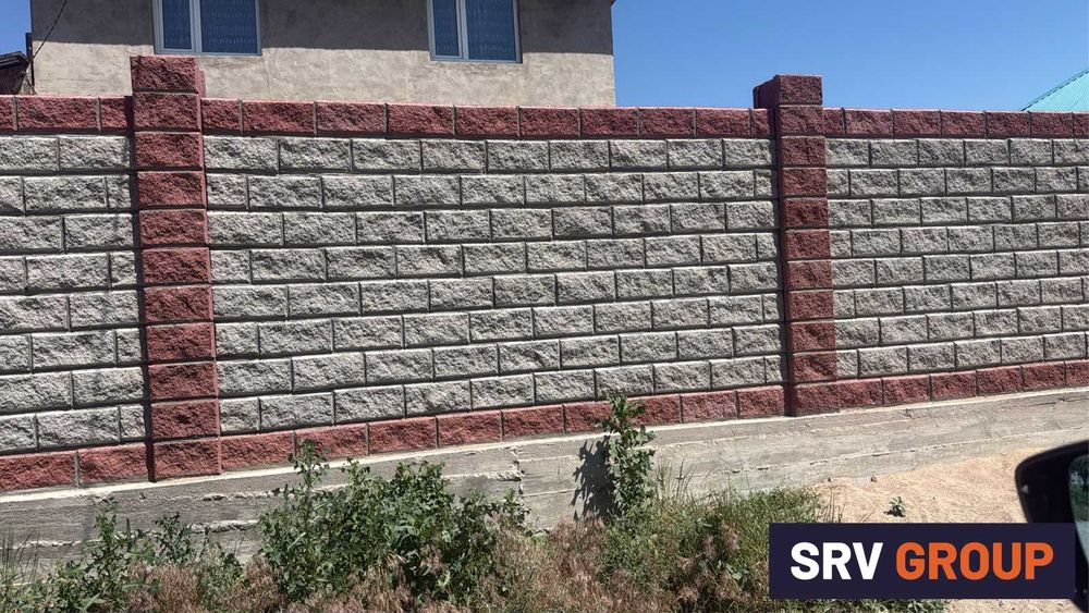 Заборы из сплитерных блоков под ключ