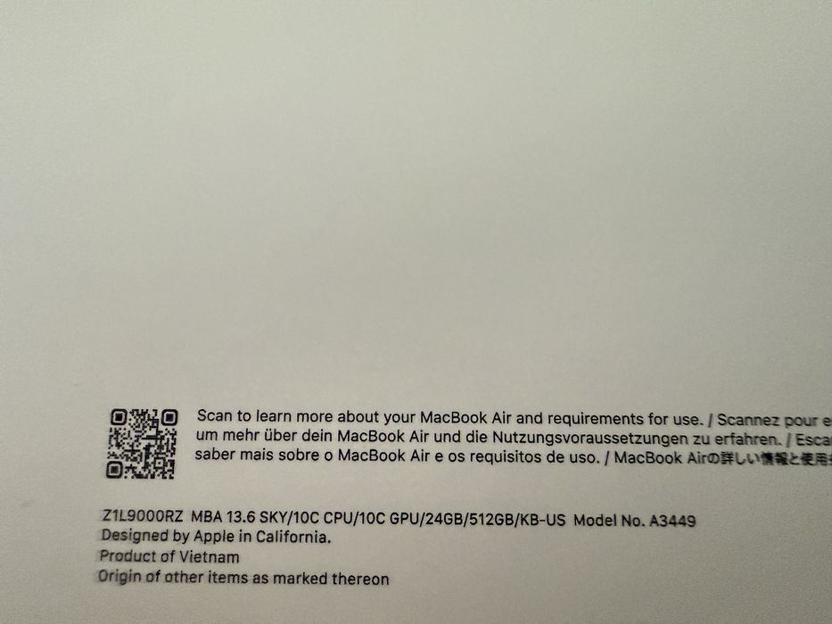 MacBook Air M5 24/512