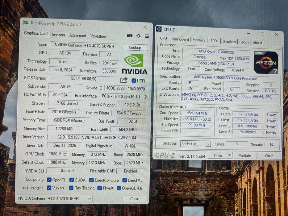 PC Gaming RTX 4070 Super Ryzen 7 7800X3D 32GB DDR5