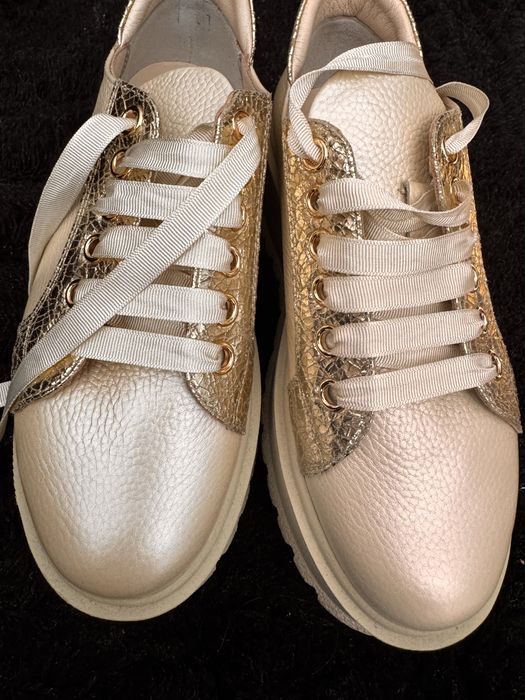 Sneakersi dama piele naturala