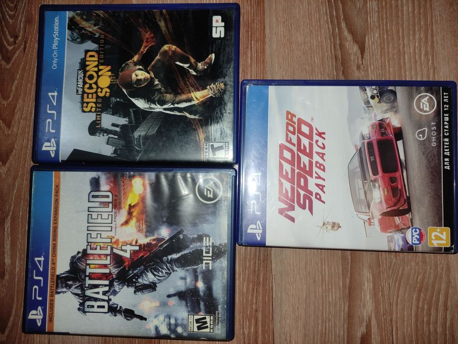 Ps4/ps5  need for speed. Second son. Battlefield