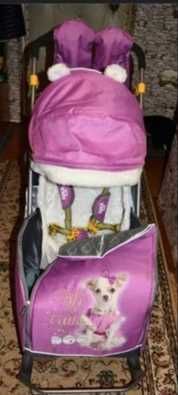 Cанки-коляска Nika 7-2 Dog, орхидея