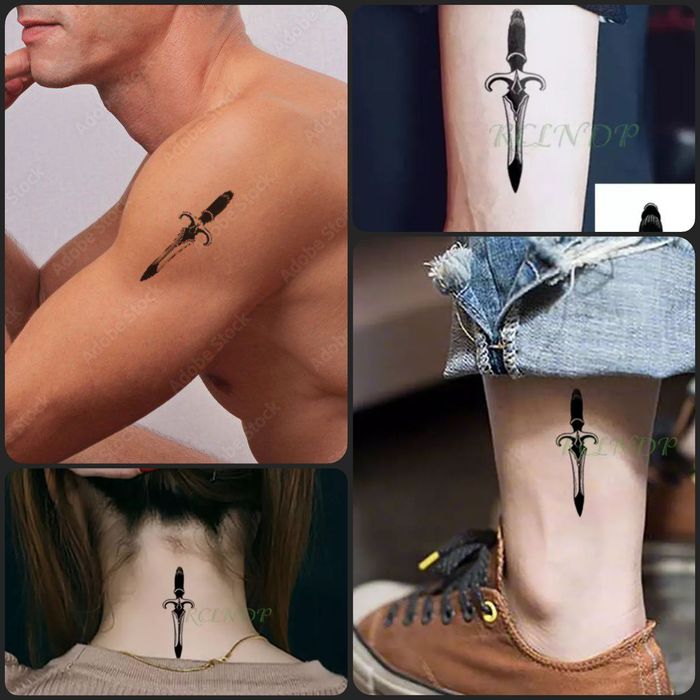 Временные Тату Безопасная Переводные. Выглядит как настоящяя Татуировк