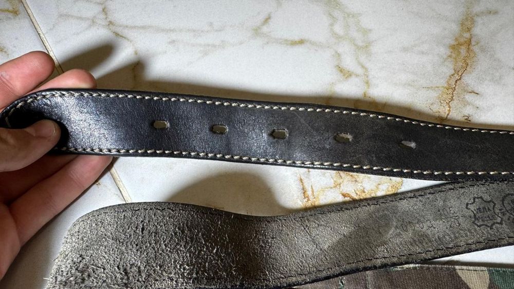 Винтажный кожанный ремень