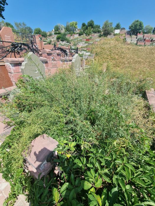 Уборка могилок, покраска