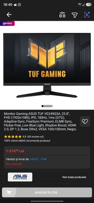Vand pc gaming gtx 1080
