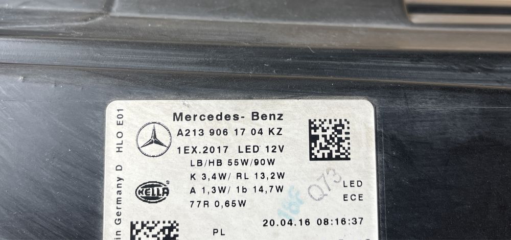 Far stanga Multi Beam Mercedes E Class W213