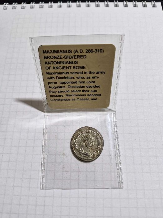 Qadimiy Rim Bronza tangasi (286-310 yil) - Антиквар. Римская монета ст