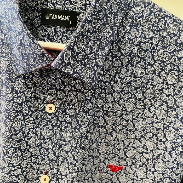 Camasa cu imprimeu floral Armani