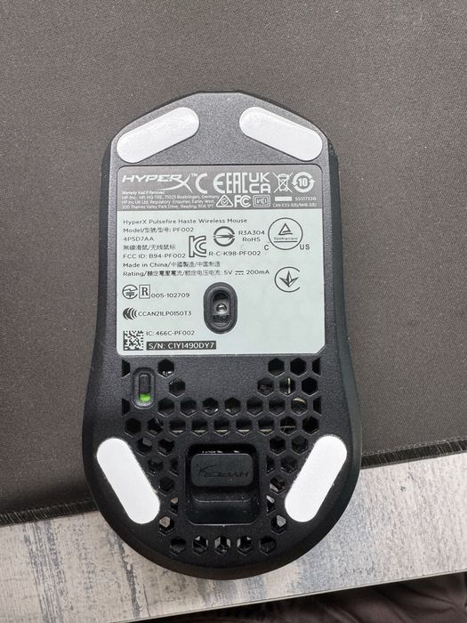 игровая мышка HyperX pulsefire haste wireless
