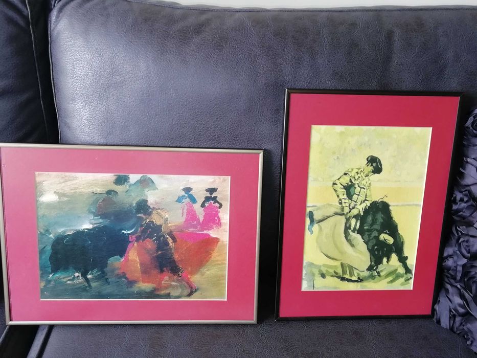 4 Картини - две с испански пейзаж и две с Корида