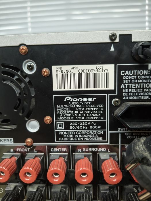 Ресивър Pioneer 7.1  vsx-d 2011