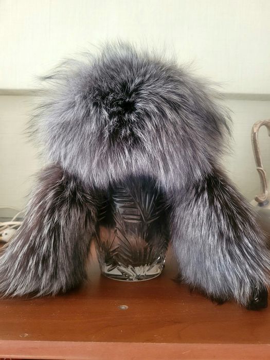 Шапка-ушанка подростковая из чернобурки