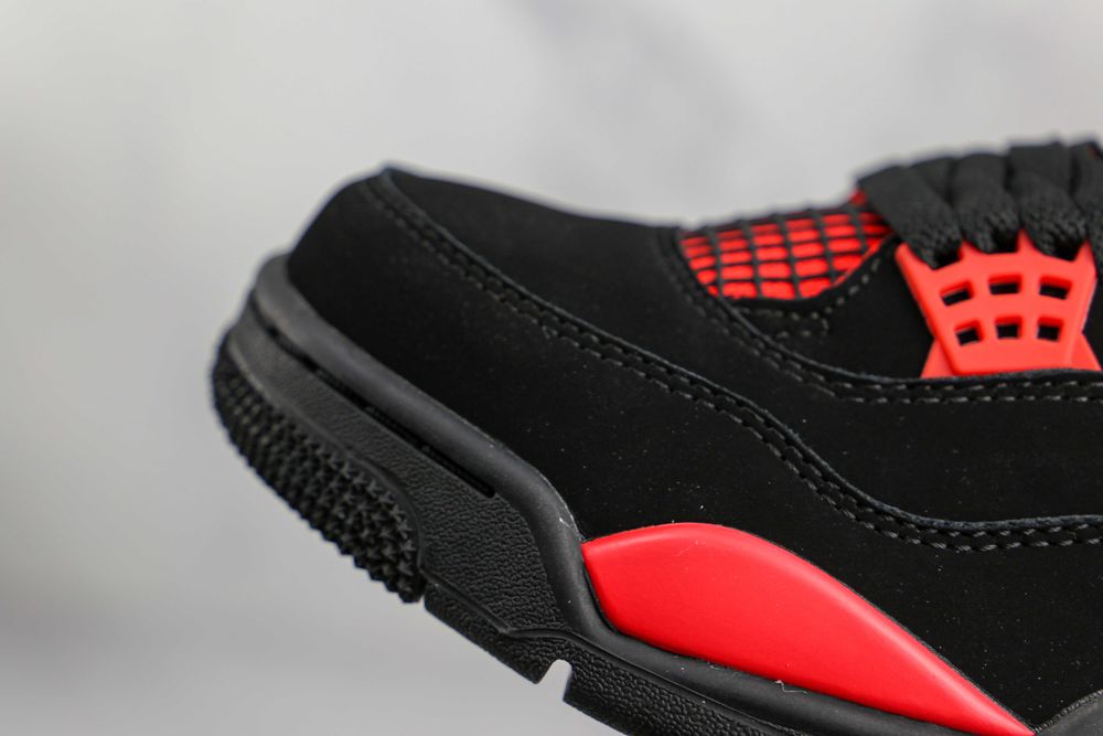 Jordan Retro 4 Red Thunder Мъжки Дамски Маратонки