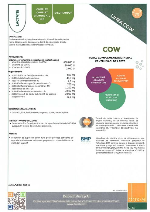 Integratori pentru suplimentarea furajului