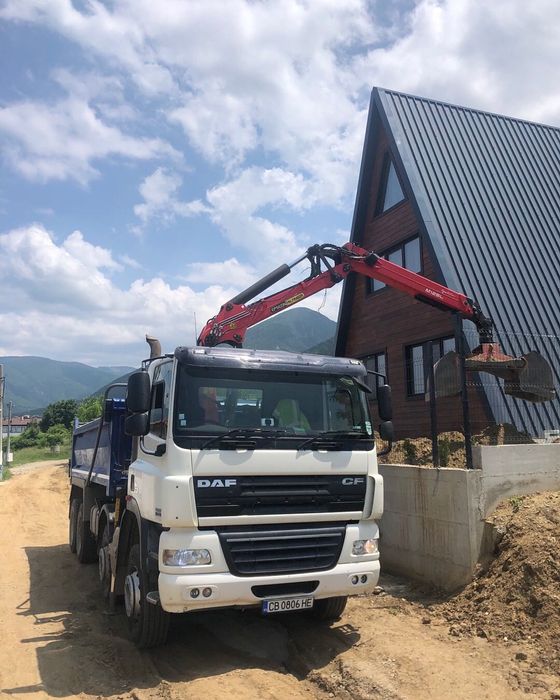 Услуги Камион-Самосвал с кран и щипка София