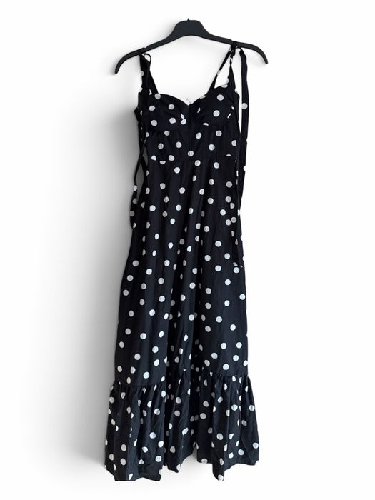Дълга рокля на точки polka dot