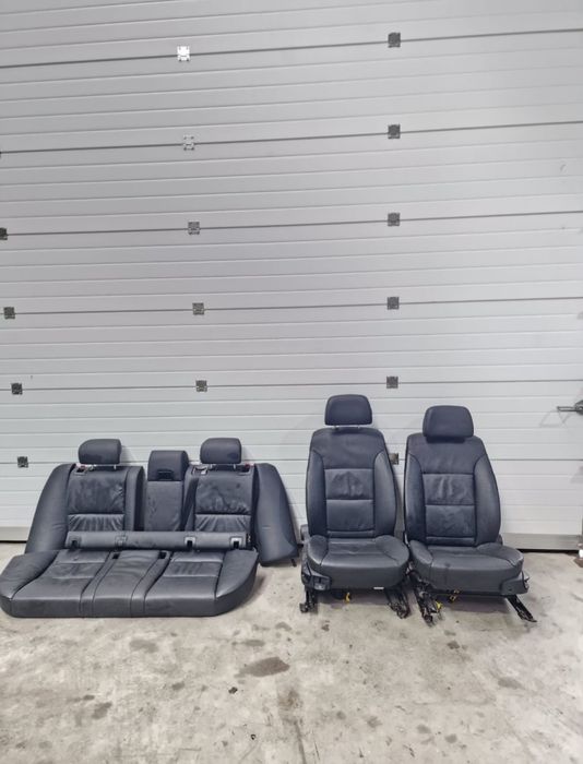 Scaune bancheta interior bmw e60 e61 cu  încălzire piele neagra