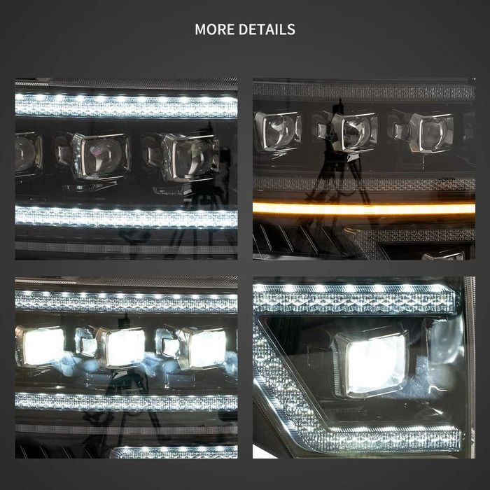 Комплект LED Matrix фарове с динамични мигачи за Ford F150 09 - 14
