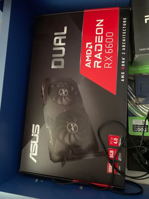 Pc gaming rx6600 8gb vram, ryzen 5 5500x
