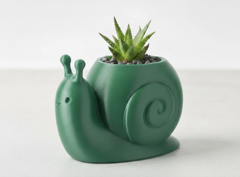 Decorațiuni Premium Paște: Iepuraș & Melc Ghiveci – Design Modern 3D