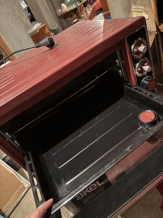 Настольная элетропечь , Akel бордовая