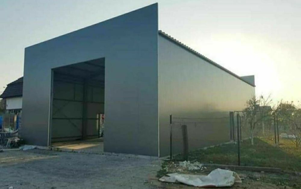 Vând hală metalică 12 x25