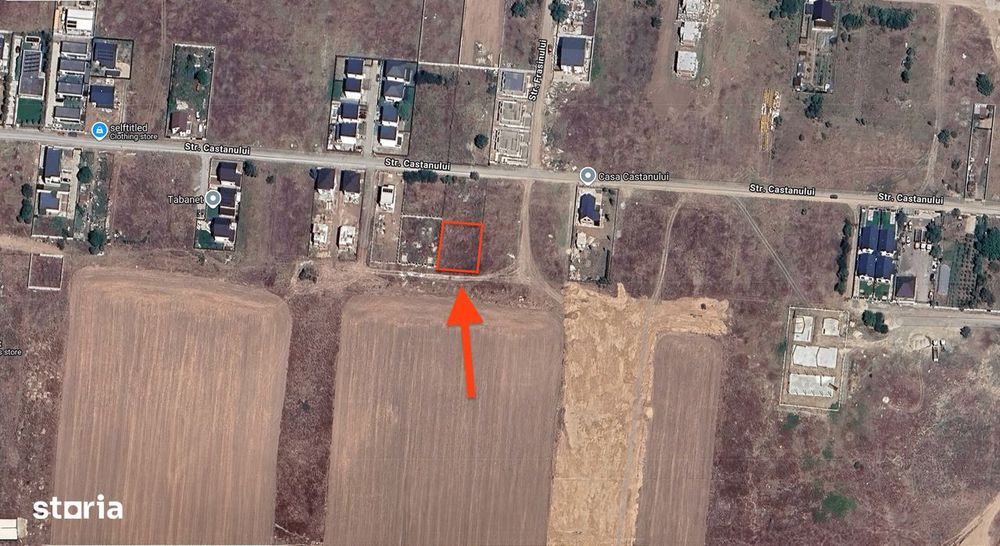Tunari – zona Castanului | teren 750 mp deschidere 25 ml Ideal duplex