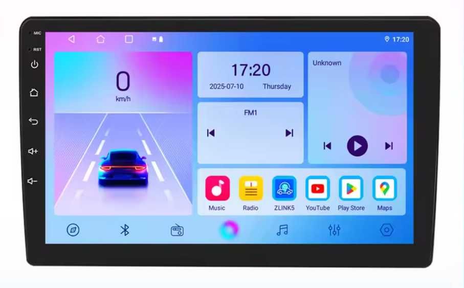 Мултимедия 10″ Android 14 за JEEP DODGE WRANGLER CARPLAY навигация RDS