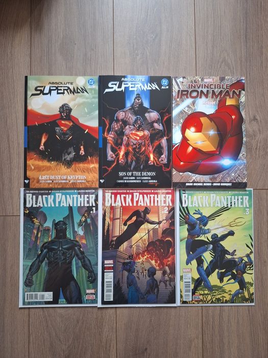 Комикси - Absolute Superman, Iron Man, Black Panther (DC, Marvel)