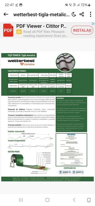 Tabla Wetterbest Coloseum