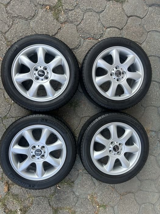 Jante aliaj 4x100mm, anvelope vara 195/55 R16, Mini Cooper One, Cabrio, Clubman, Opel Mazda Kia Hyundai Suzuki Toyota Honda
