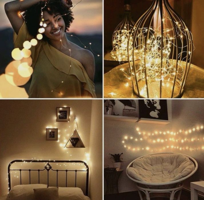 Гирлянда Роса на батарейках