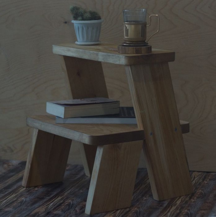 Стул стремянка из массива дерева